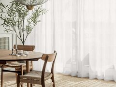 Perdea fir argintiu cu rejansa din bumbac tip fagure, Mehiti